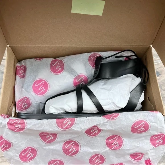 NIB Matisse Sunnie Gladiator Leather Sandal Black - Picture 16 of 16